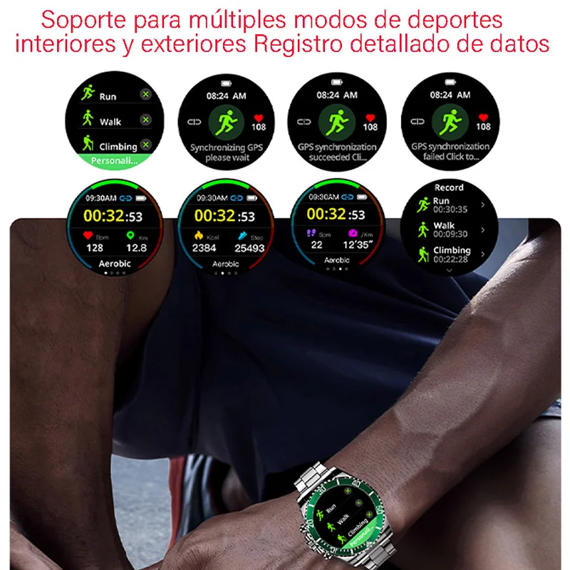 Reloj Inteligente de Hombre Mujer Deportivo Relojes Inteligentes