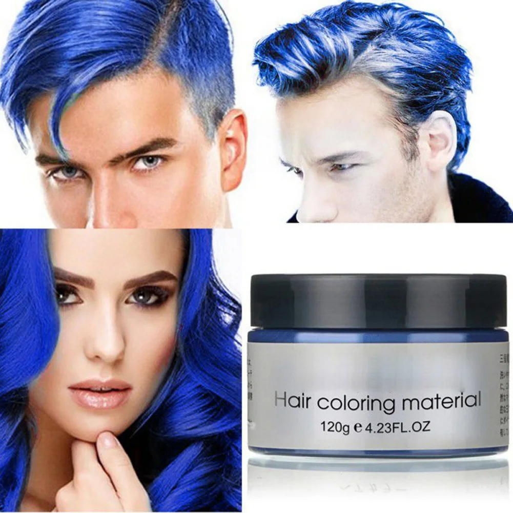 InstantUnisexHairColorWaxMudWashableFashionColorfulHairColor