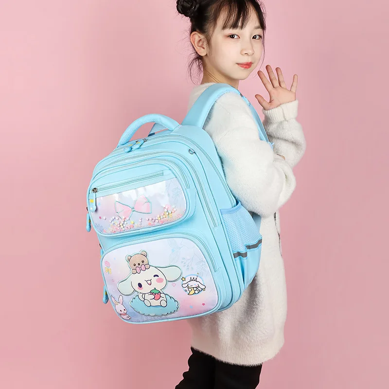 

Вместительные школьные ранцы для детей дошкольного возраста, школьный рюкзак, милый детский рюкзак для девочек Sanrio Kuromi Cinnamoroll Melody Kawaii