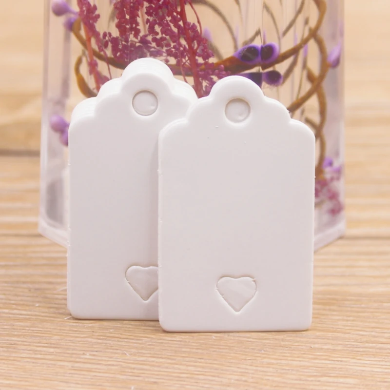 100 Stück 3x5/6x2,5cm Kraftpapier Braun/Weiß/Schwarz Geschenketiketten mit 100 Seilen für Hochzeit, Babygeschenk, Party, Weihnachten, Partyzubehör – Detail 15