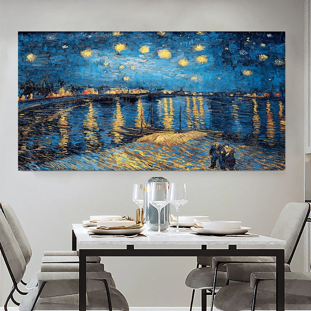 

Pure Handmade Starry Sky Cloth, Abstract Oil Painting, Graffiti, Modern Fashion Home, Minimalist Wall, Mural, Living Room, Porch