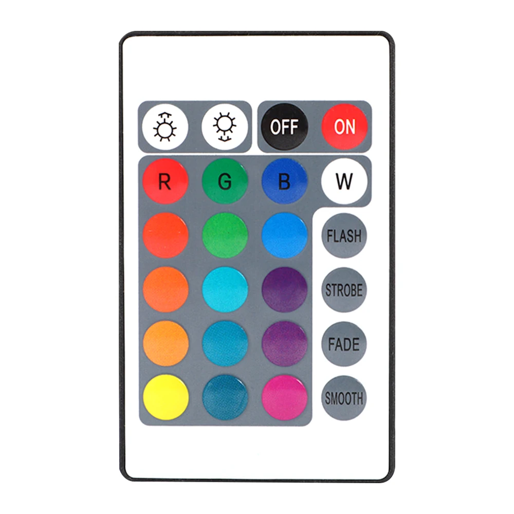 รูปสินค้า ไฟ LED RGB รีโมทคอนโทรล 24 ปุ่ม ตกแต่งบ้าน ห้องนอน ปาร์ตี้