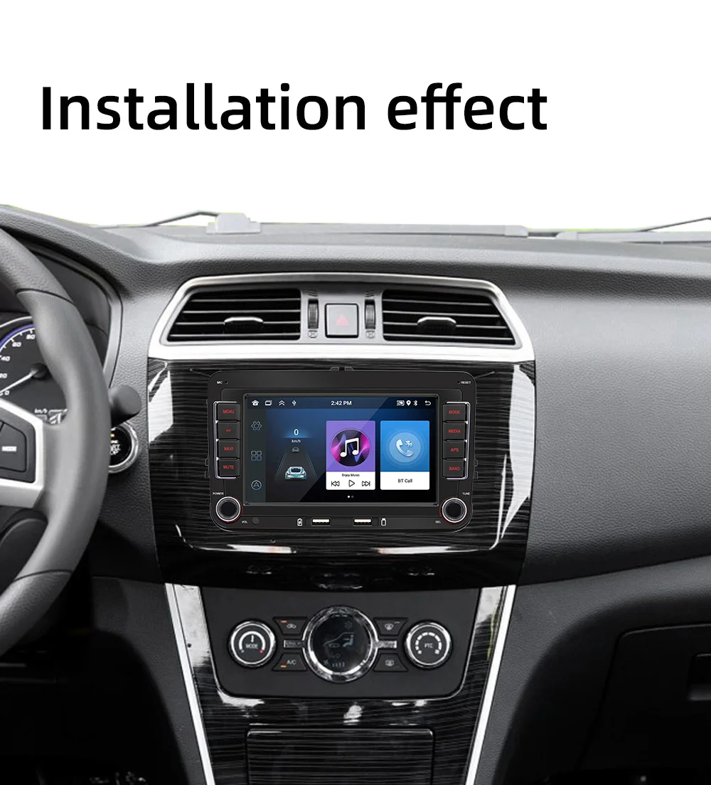 Android 12 Autoradio Multimedia Player 2Din Car Radio for VW Volkswagen Golf 5 6 Passat B6 Jetta MK5 MK6 Car Intelligent Systems