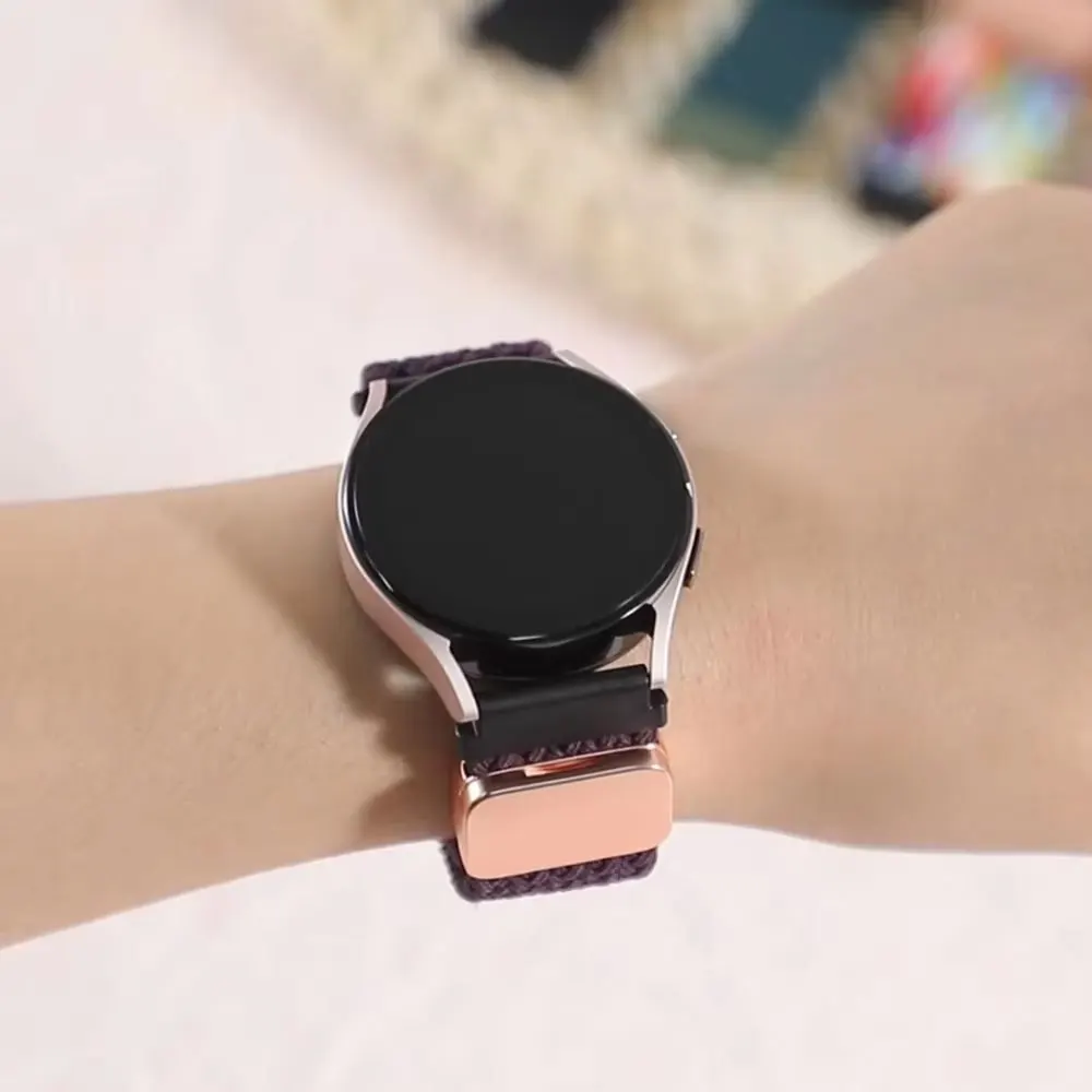 Magnetic Nylon Smartwatch Band, 22mm/20mm, Universal Fit