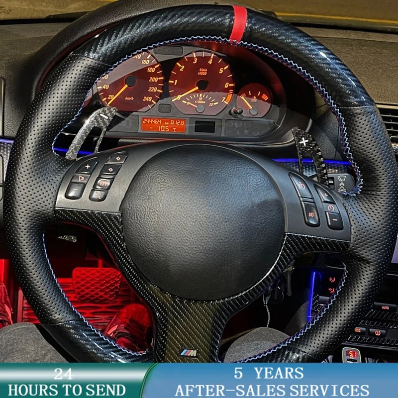 

Оплетка для руля чехол рулевого колеса автомобиля для автомобилей, противоскользящая, оригинальная, для бмв E46, E39, 330i, 540i, 525i, 530i, 330Ci, M3