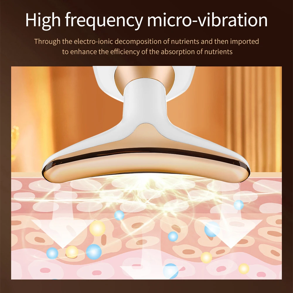 Face Neck Massage Device Facial Firming Lifting Machine Anti-wrinkles Anti Aging Beauty Device For Neck Lines Reduce Double Chin facial massager face slimming massager