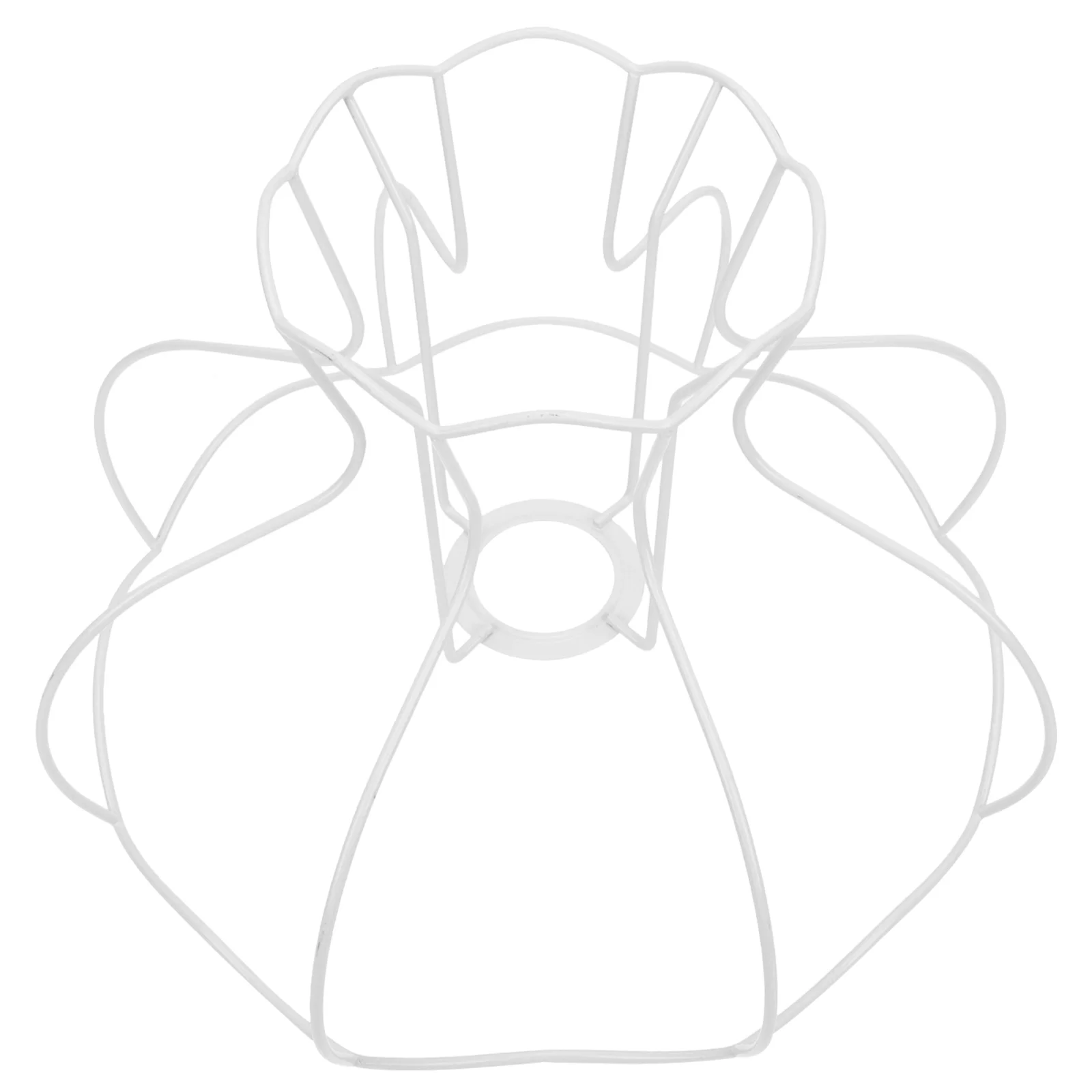 

Wire Lamp Shade Frame Iron Lampshade Frame Scallop Dome E27 Light Bulb Guard Shade Cover Lighting Accessory