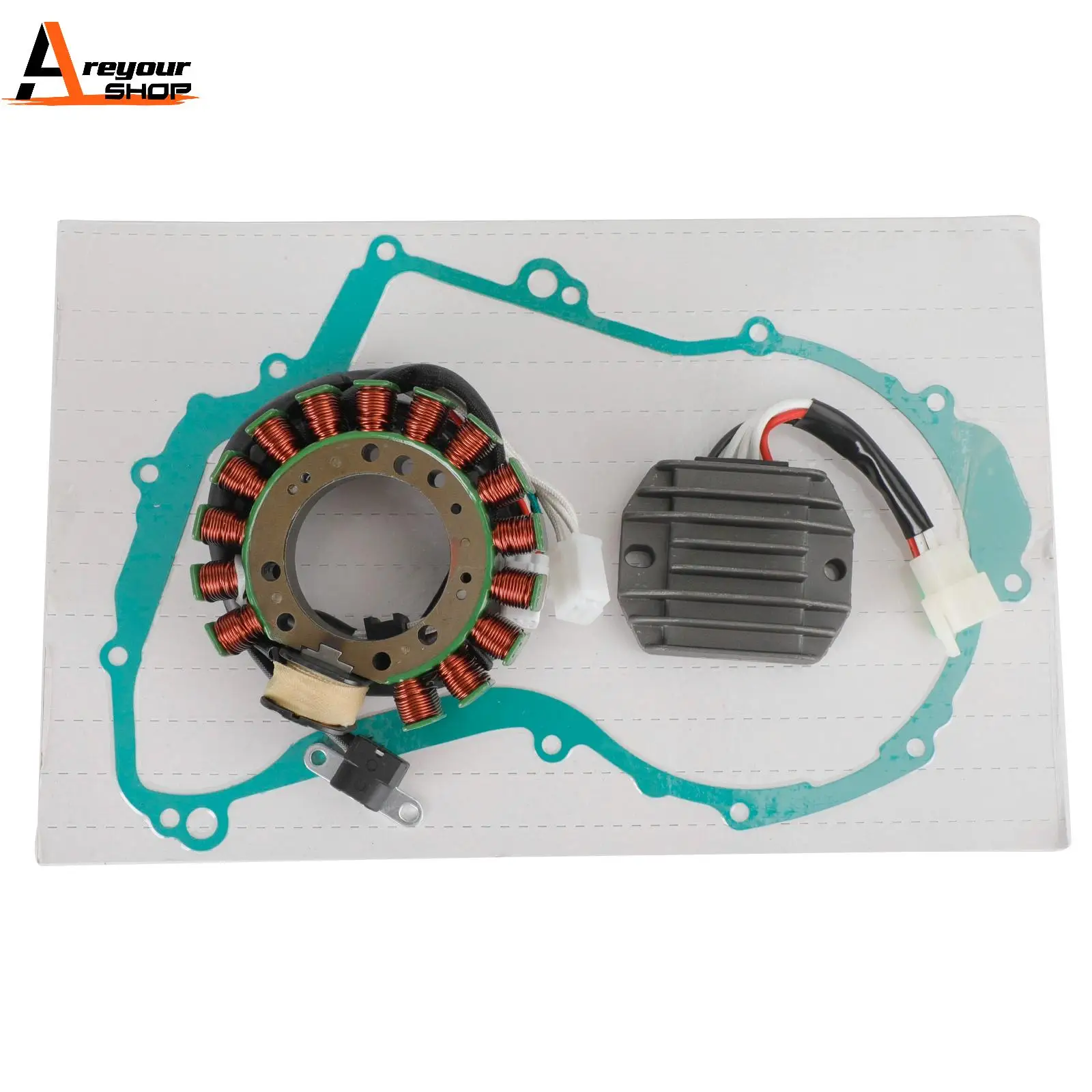 Areyourshop Generator Stator Regulator Rectifier Gasket For Yamaha Big Bear 350 1997-1999 Motorcycle Accessories