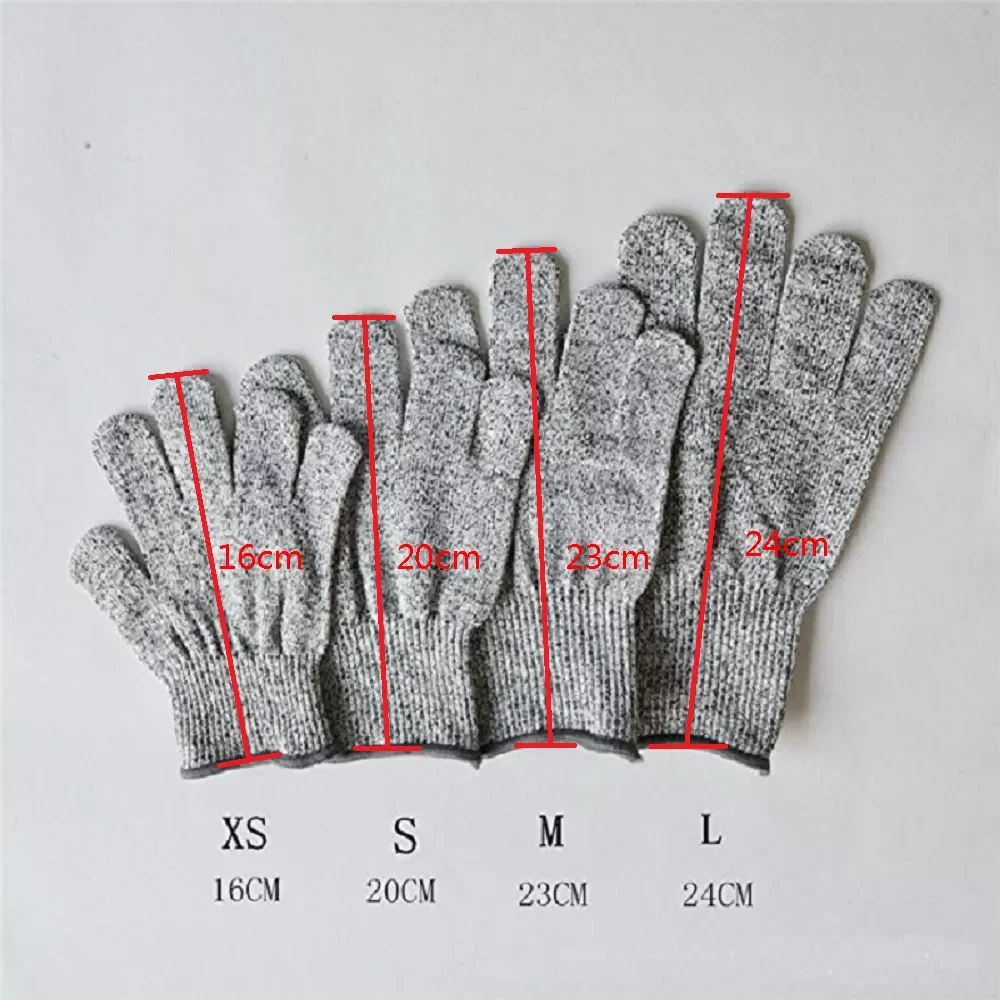 5 Safety Anti Cut Gloves High-strength Grade Multifunction Kitchen Gardening Anti-scratch Anti-cut Safety Protect Supplies