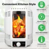 Vertical Rotisserie Oven Roaster - Rotating Shawarma/Kebab Machine with Skewer and Rack, Basket Tower, Roasting Rack 3