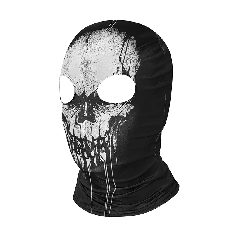 Motorcycle Skull Mask Ghosts Caps Balaclava Bike Motocross Headgear Men Women War Game Cosplay CS Headwear Halloween Party Masks 3