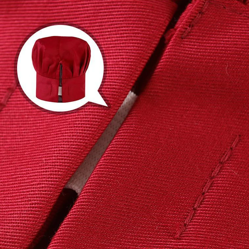 Set Cooking Apron Catering Cap Hotel Chef Pinafore Man Restaurant Kitchen Cook Work Apron Bakery Cafe Woman Waiter Hat