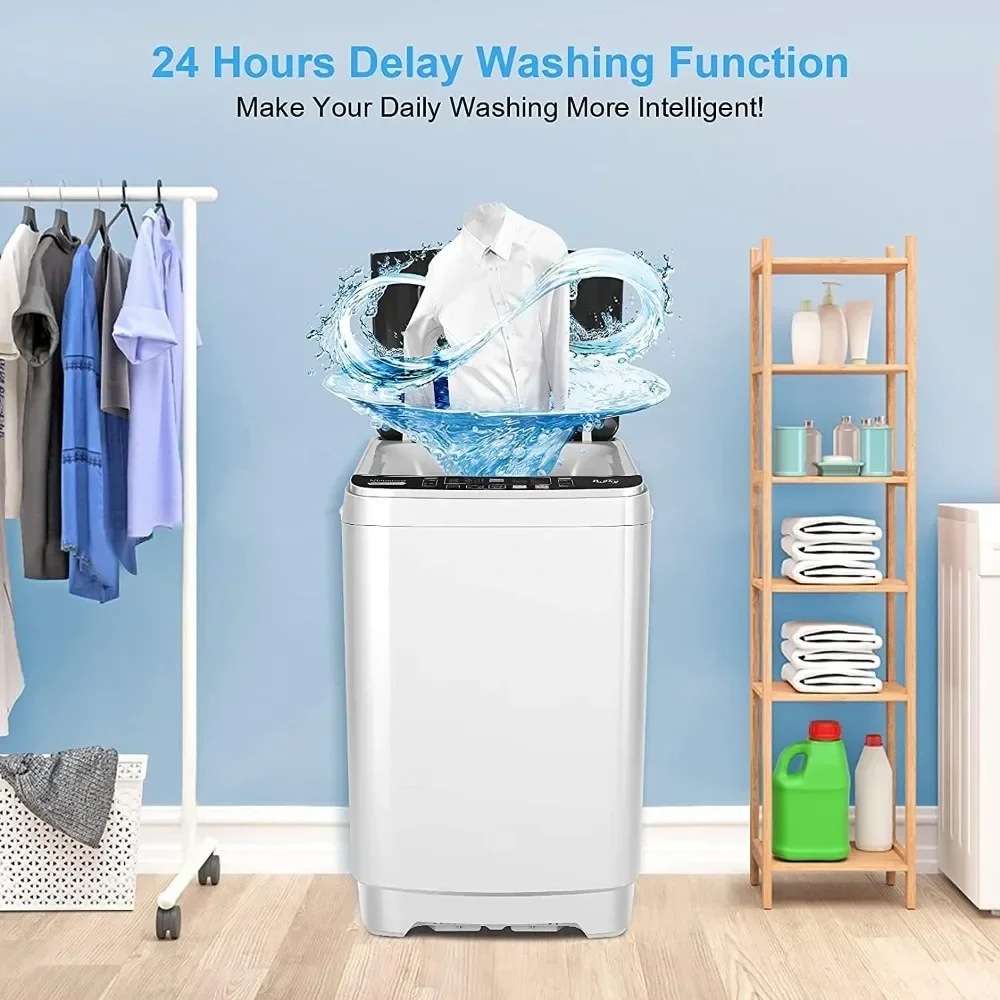 Washing Machine, 17.8Lbs Capacity Variety of Washing, Procedures & Energy Saving & Auto Unbalance Detection, Washing Machine