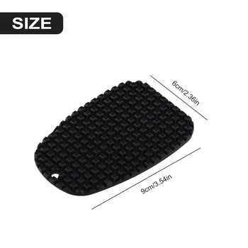 Motorcycle Side Kickstand Pad Anti-Slip Plate Base 90 × 60 Mm Extension Support Foot Pad Scooter Motorcycle Bike Kickstand 1