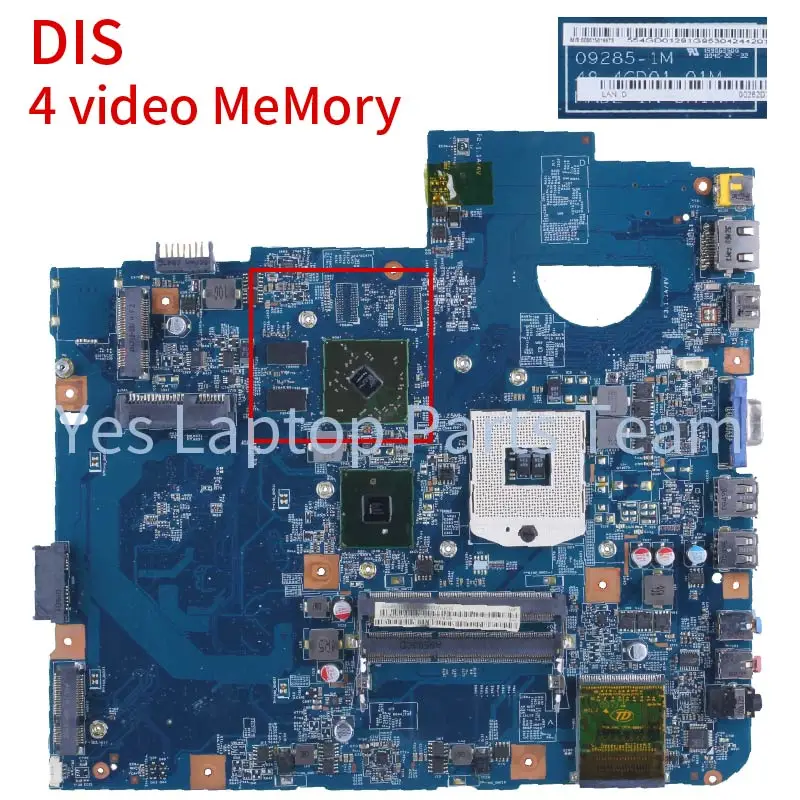 para acer aspire computador portátil mainboard soquete pga notebook testado
