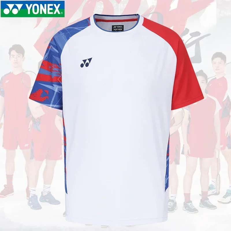 Yonex sport jersey, short sleeve t-shirts,badminton polo tennis, for national team ,men wome tops 26128CR