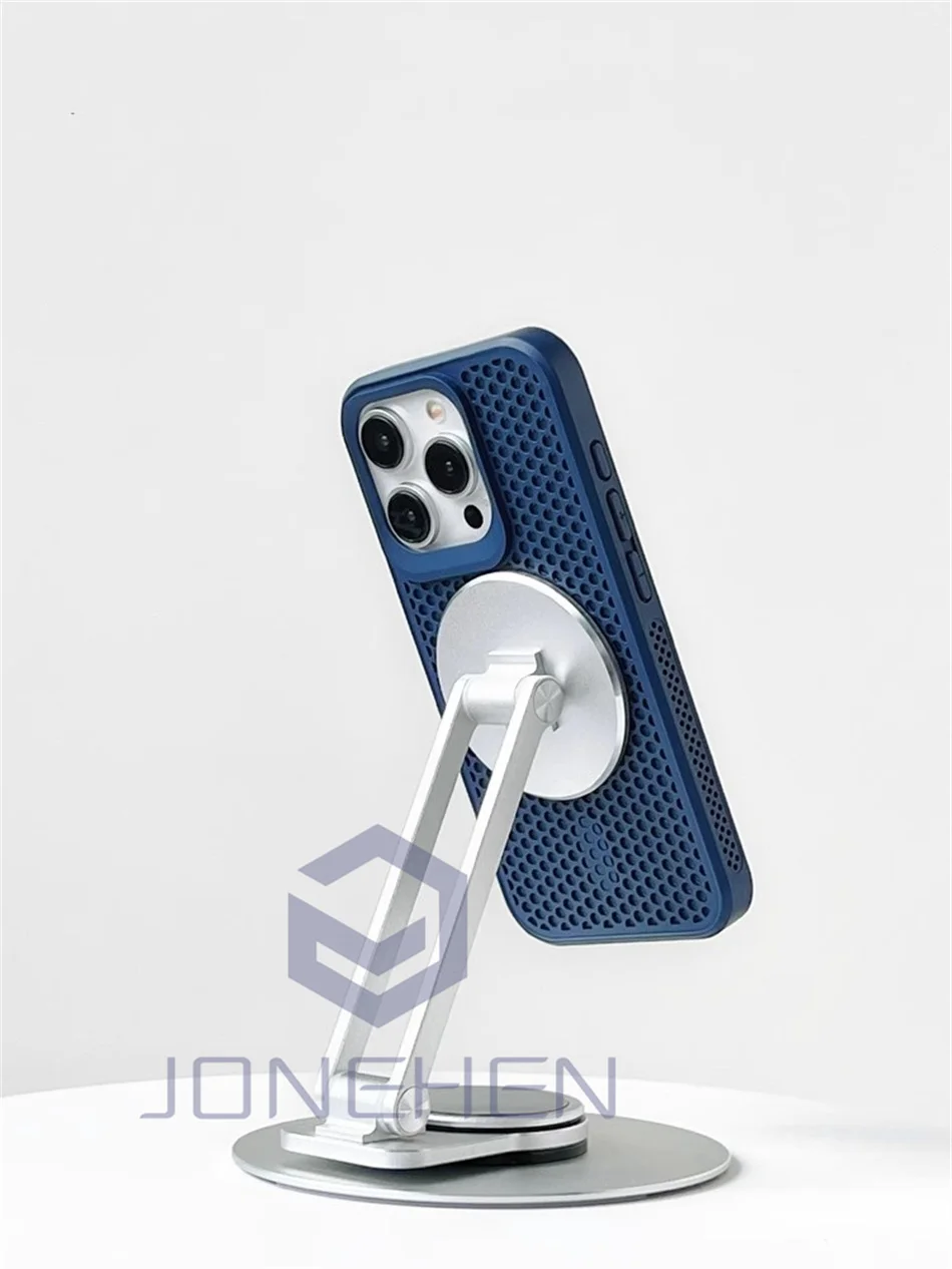 Luxury Cool Breathable Wireless Charging Magnetic Case with Heat Dissipation