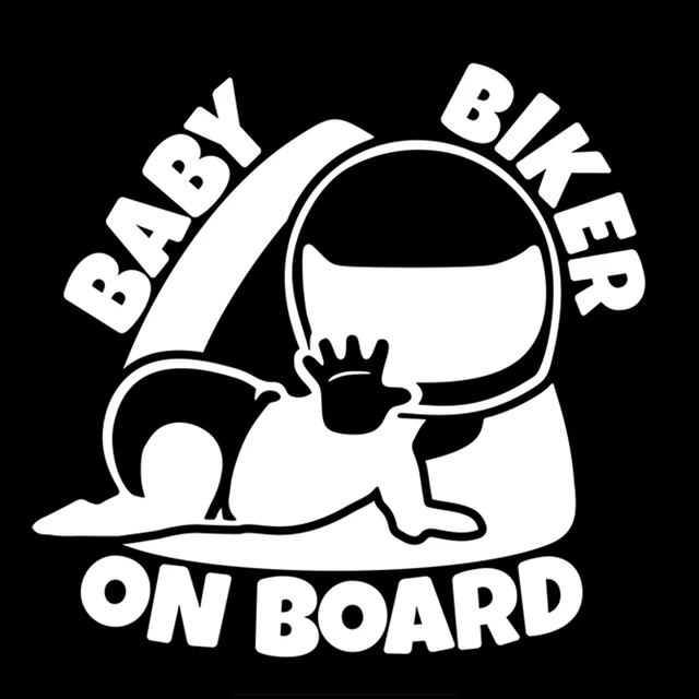 Baby Motocross Rider On Board Sign Vinyl Car Stickers Decal Accessories