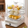 Multifunctional Electric Steamer for Household, Three-Layer Stainless Steel Breakfast Machine  Large Capacity 1