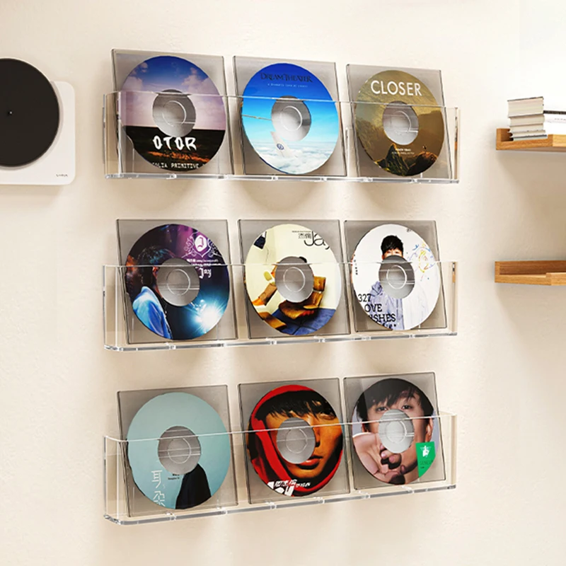 Radio Display Cd Organizer Rack Storage Capacity Stand Rotatable Luxury Portable CD Rack Cute Cd Almacenamiento Floor Furnitures