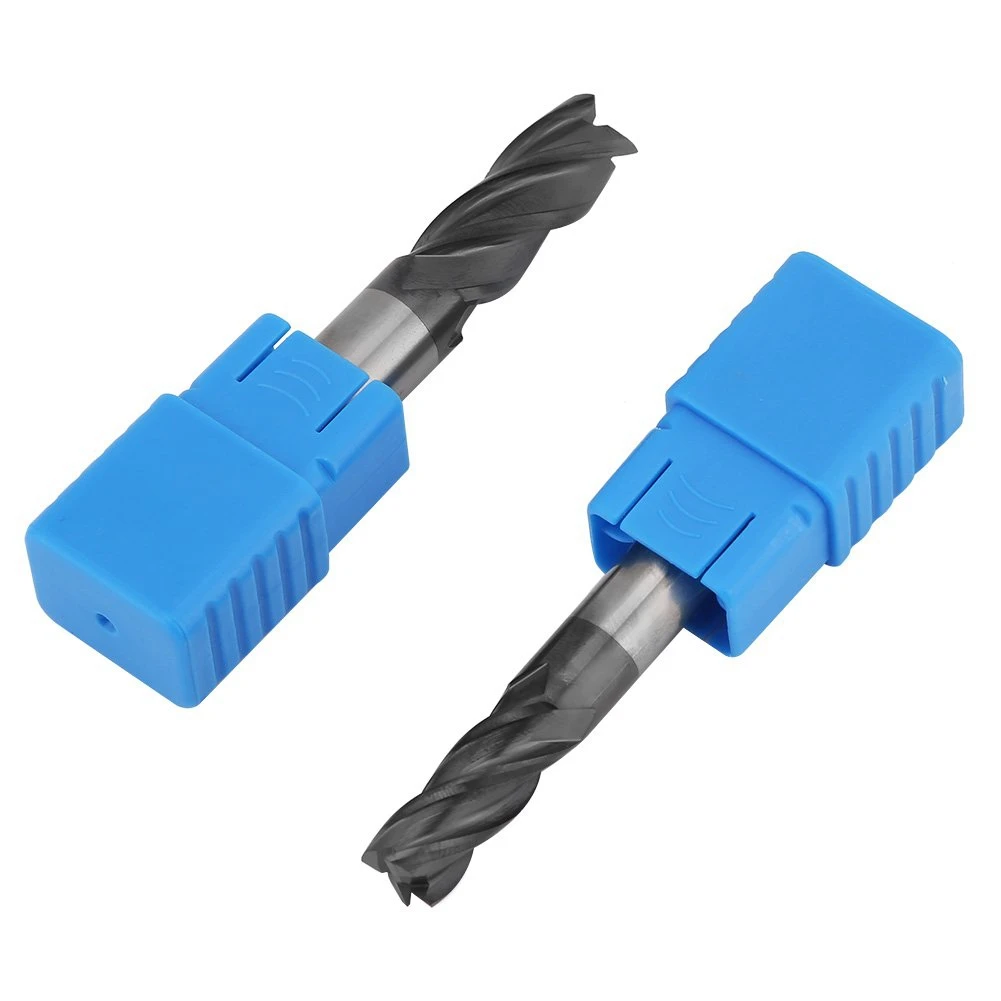 8Pcs 2-12mm Carbide End Mill 4 Flutes End Mill Set Milling Cutter Tool Kit CNC Carbide Milling Cutter Spiral Router Bits