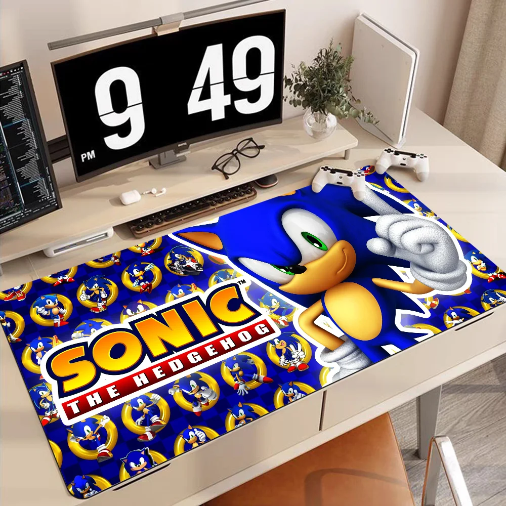 thumbnail image 1 of Alfombrilla de ratón S-Sonic The H-Hedgehog de 90 x 40 cm, alfombrilla grande para teclado, alfombrilla de mesa para estudiantes, alfombrilla de ratón para juegos de escritorio, alfombrilla de ratón p, 1 of 5