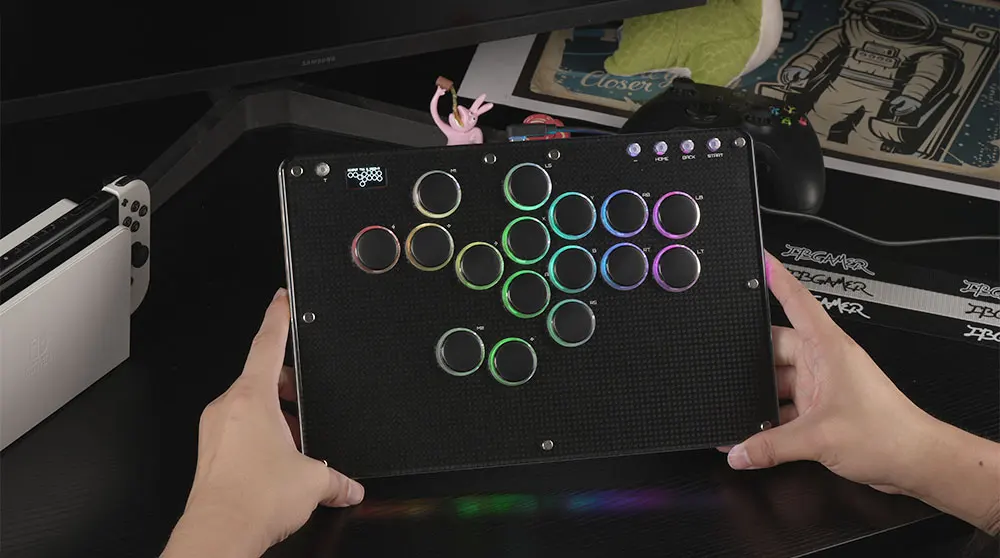 Haute42 Arcade-Joystick Hitbox Hebelloses Arcade-Steuergerät für PC/PS4/PS5 Hitbox Fightstick Hebelloses Arcade-Stick-Steuergerät – Detail 36