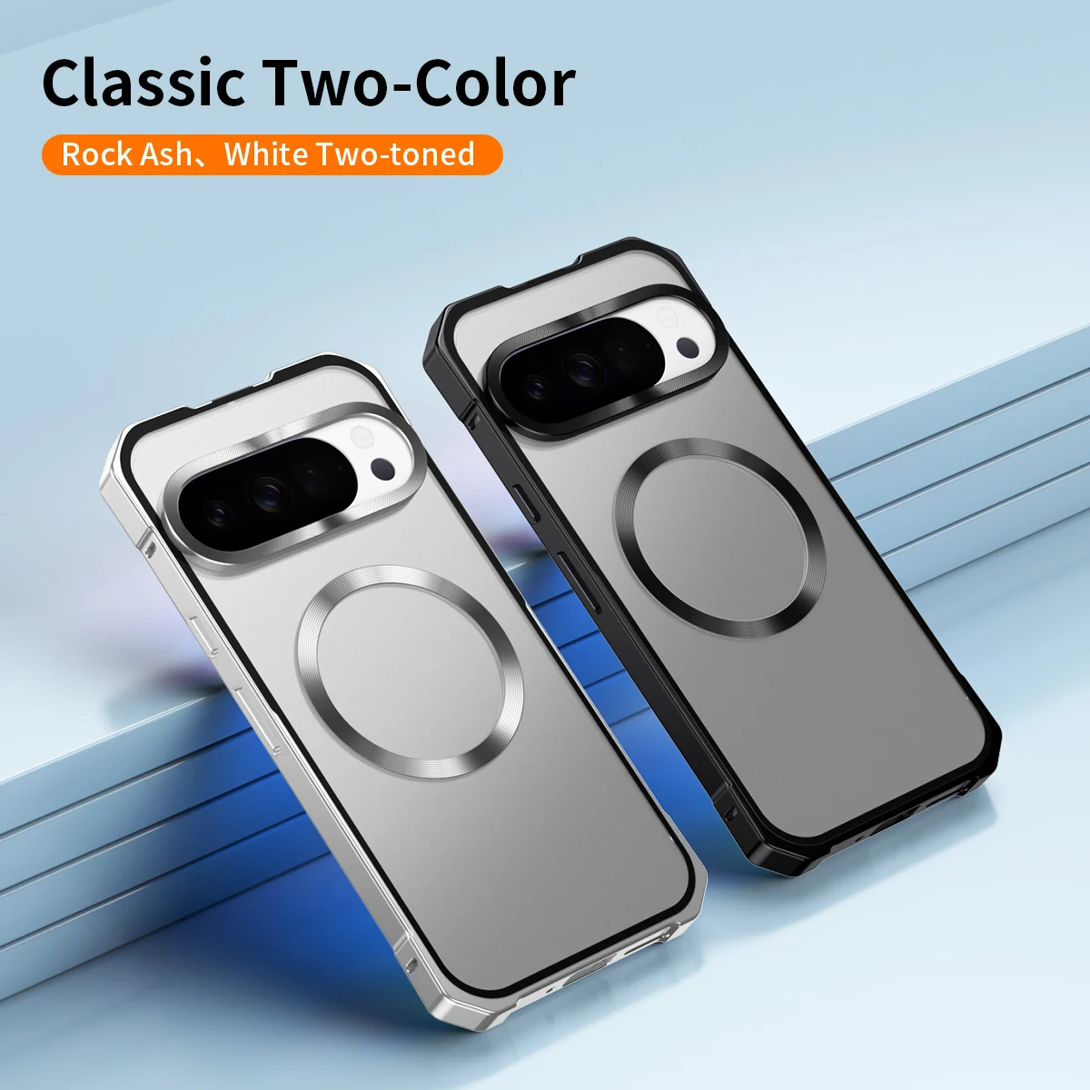 Premium Metal Aluminum Magnetic Frame Phone Case with Lens Protection and Shockproof Shell Cover – Magsafe Compatible