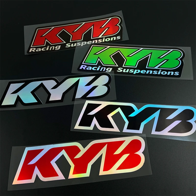 Motorcycle Stickers 2PCS Racing Suspensions Kyb Fork Suspension Vinyl Decals For Yamaha Honda Suzuki Ktm Kawasaki Benelli