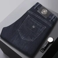 Luxurious Midlife Men's Jeans Casual Straight Thick Winter New Versatile Long Pants Stylish Business Casual Style from China
