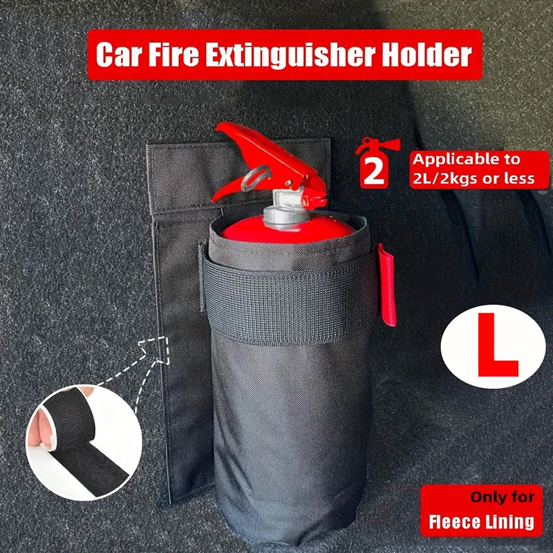 Durable Oxford Fabric Fire Extinguisher Organizer - Trunk Storage Bag & Seat Back Holder