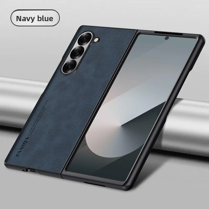 Luxury Sheepskin Leather Camera Protect Phone Case with Soft Foldable Cover