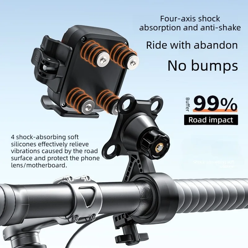 Universal Bike and Motorcycle Phone Mount with Quick Lock & Release