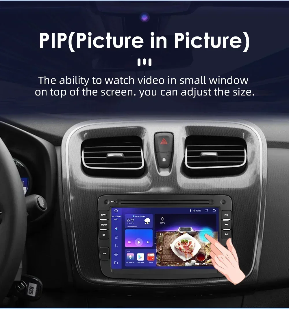 Hizpo Android 12 Car Radio GPS Navigation for Renault/Dacia/Sandero/Duster/ Captur/Lada Xray 2/Logan Multimedia Player Auto RDS - AliExpress