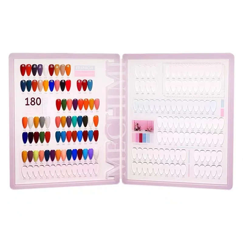 360 498 528 Nail Color Display Box High grade Acrylic Almond Inlaid Color Card Nail Art