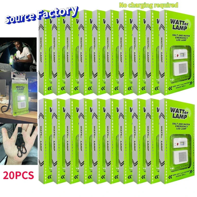 

Factory Direct Selling 20 PCS Outdoor Camping Lamps Salt Water LED Emergency Lamp Camping Night Fishing Lamp Energy Saving Lamp