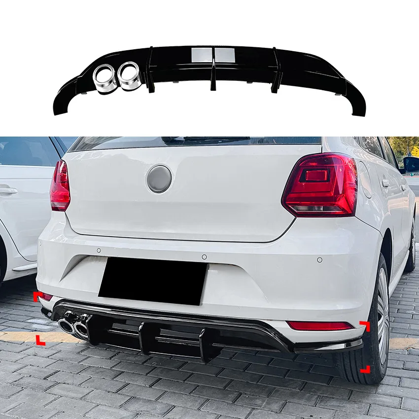 

For Vw Polo Mk5 6r 2009-2014 Tail Lip Rear Lip Spoiler Exterior Modification