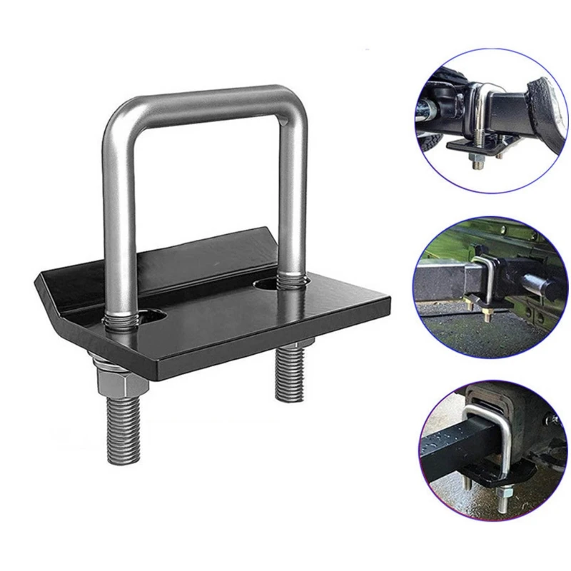 U Bolt Anti Rattle Stabilizer Hitch Lock Down Tow Clamp for Trailer RV