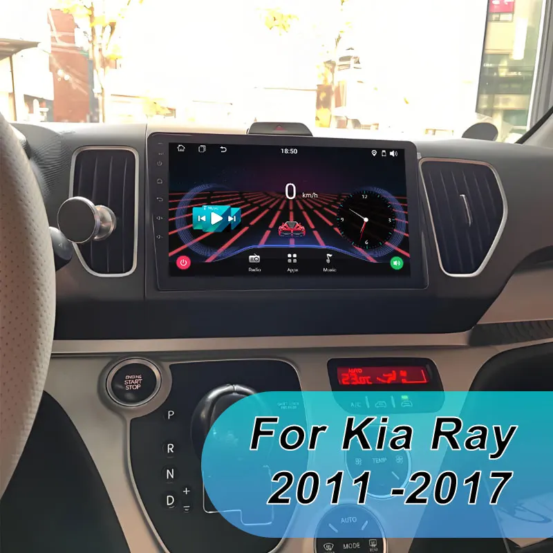 Para Kia Ray 2011 -2017 Android 15 Radio de coche 8 núcleos pantalla Carplay de coche navegación GPS Wifi Multimedia automotriz 2 Din Bluetooth 3