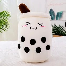 Adorable Boba Tea Plush Pillow - Soft Kawaii Toy & Gift 24CM - 24cm (White B)
