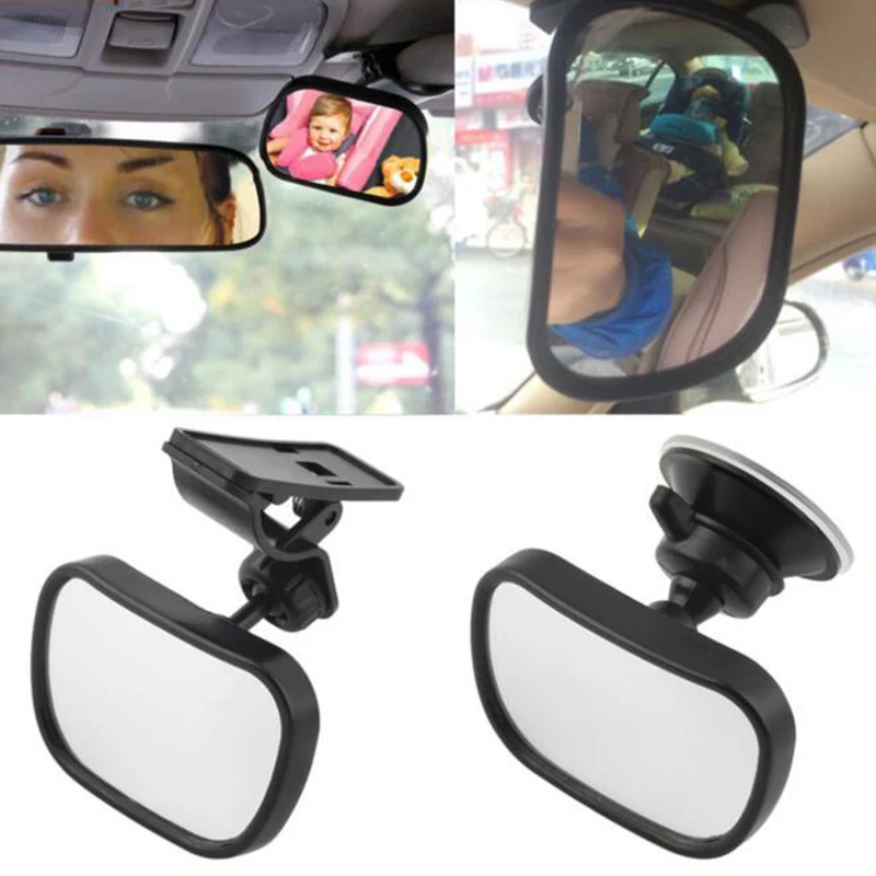 Adjustable Wide Rear View Car Mirror Auto Spiegel Baby Child Seat Car  Safety Mirror Monitor Headrest Automobile Interior Styling - AliExpress