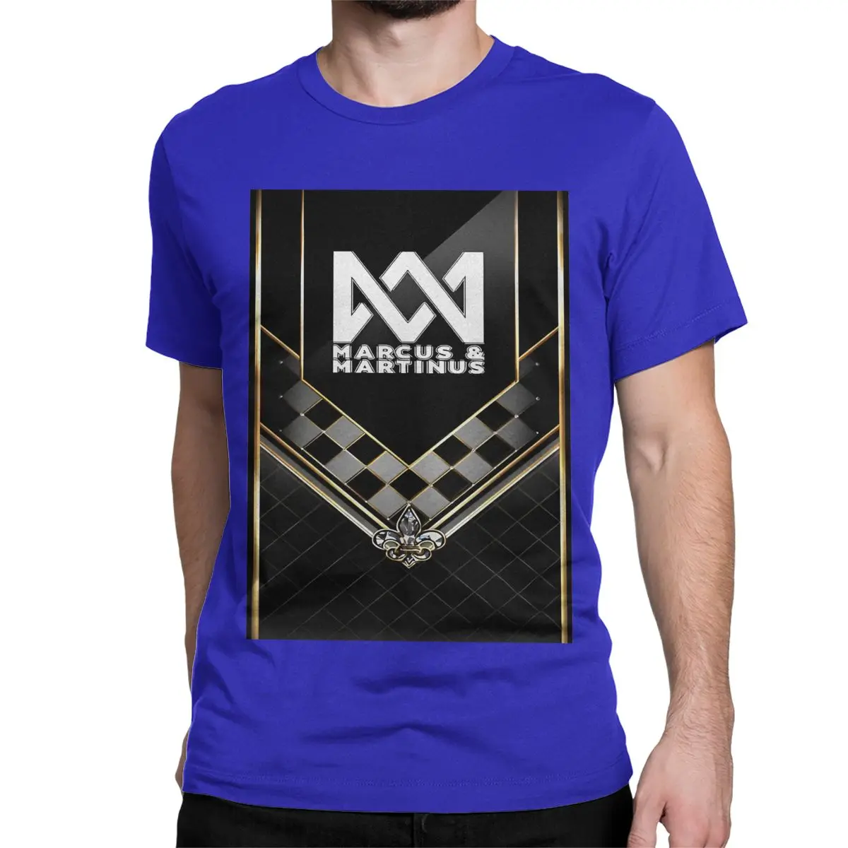 thumbnail image 1 of Camisetas de Marcus Martinus, cantante sueco, para hombre y mujer, de algodón, con cuello redondo, manga corta, talla 6XL, 1 of 7