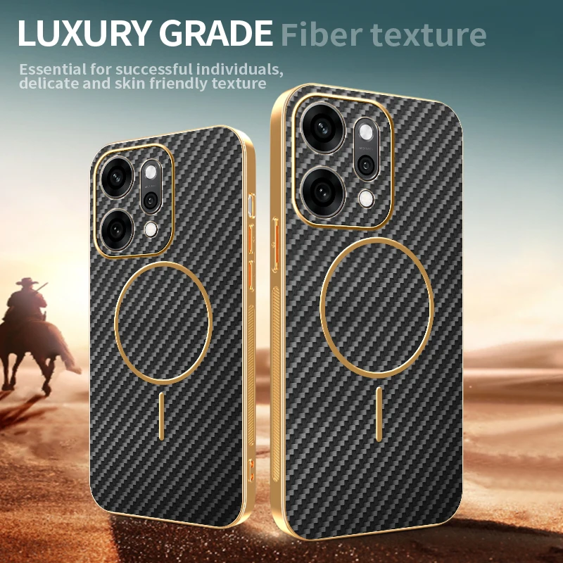 Carbon Fiber Magnetic Wireless Charging Protective Case