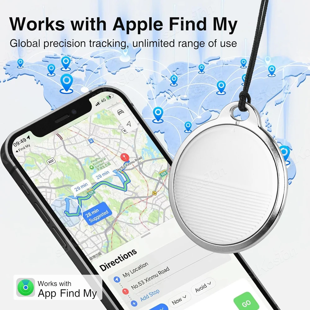 Smart Bluetooth Key Finder Locator with GPS Tracking and Anti-Lost Alarm System