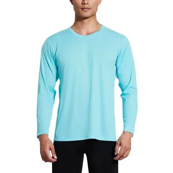 Men Long Sleeve CompressionT Shirt Elastic Training T-shirt Gym Fitness Workout Tights Sport Jersey Athletic Running Shirt 1