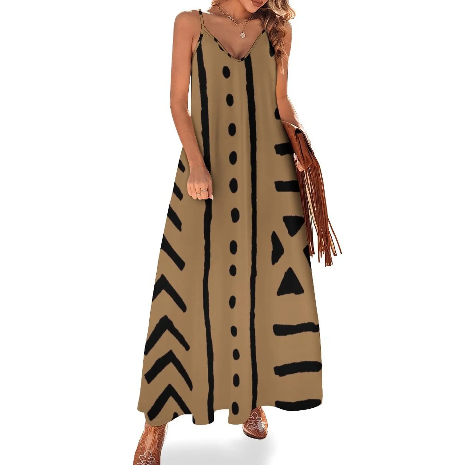 

african mud tribal cloth Sleeveless Dress dress dresses women clothing 2023 new arrivals