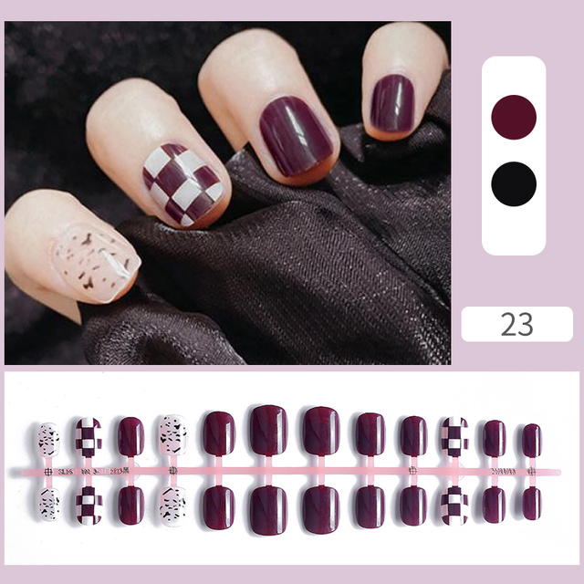 False Nail Tips Solid Color Matte Super Long Coffin False Nail Ballet Press on Nails Tips for Artificial Fingernails