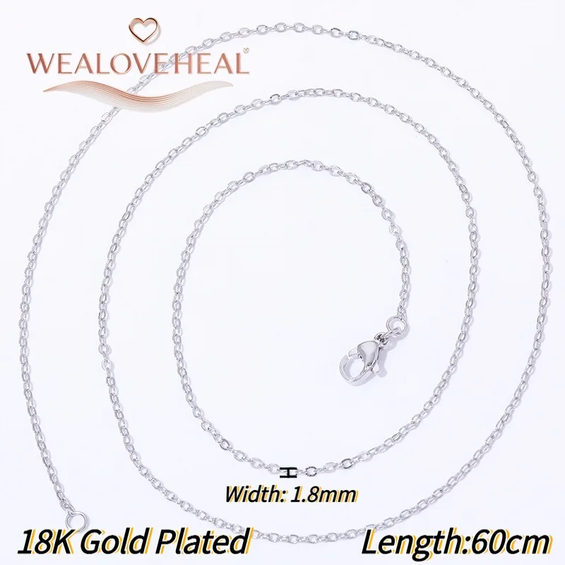 18 Karat vergoldete Messing-Schlangenketten für Damen und Herren, 60 cm lange Ketten für DIY-Schmuckherstellung. – Detail 26