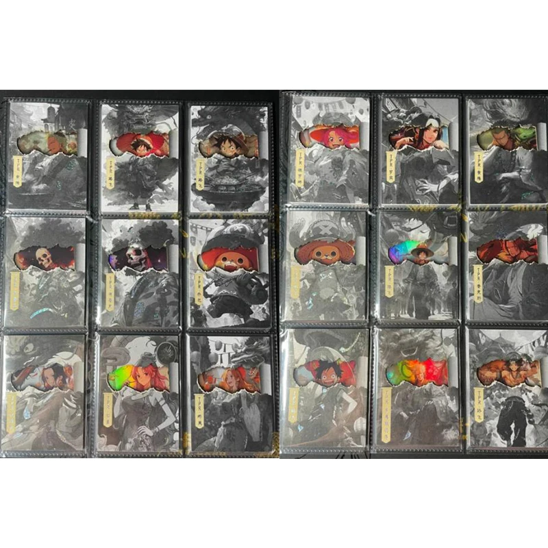 Anime One Piece Luffy Yamato Shanks Jinbe Robin Tony Chopper Zoro Nami Ace Boa Hancock Collectible Card Toy Birthday Gift 6