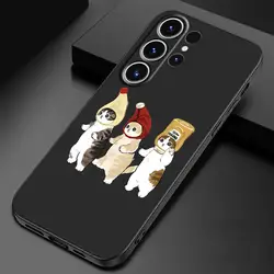 Cartoon Cute Cat Soft Phone Case for Galaxy S25 Ultra (UUAZA01)